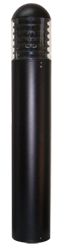 Louvered Dome Top Commercial Bollard T-1240C